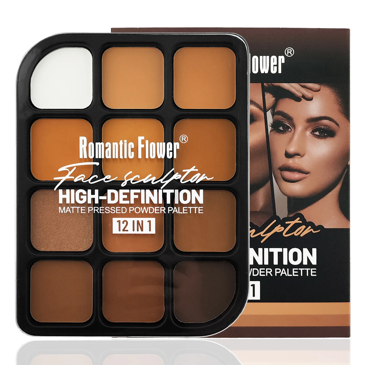 Concealer Full Coverage - ผิวลึก 12 สี Matte Contour Palette
