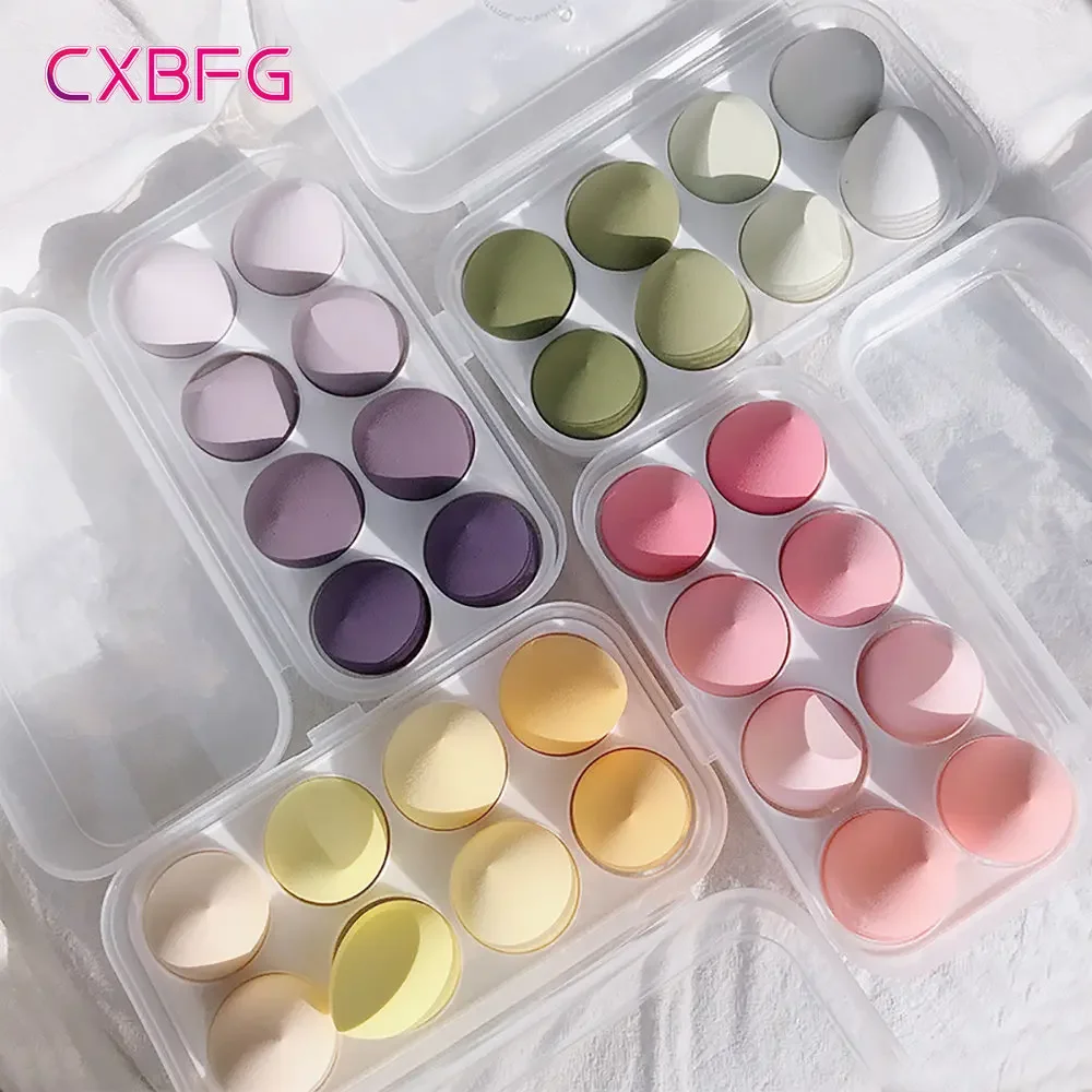 Beauty Blender In Makeup - ฟองน้ำแต่งหน้า 4/8 ชิ้น ฟองน้ำไข่ บลัชออน พัฟแต่งหน้าเนื้อนุ่ม