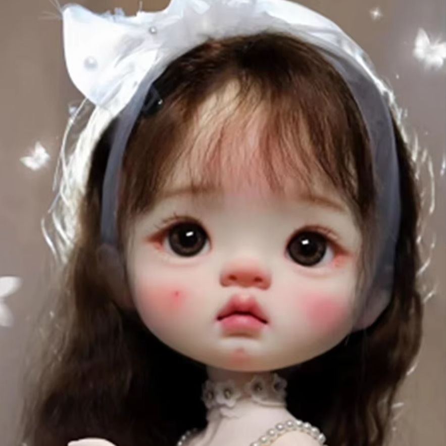 Beauty Makeup For Girl - หัวตุ๊กตาเรซิ่น Amber Girl, หัวแต่งหน้าสวยงาม, แค่หัวตุ๊กตา SD