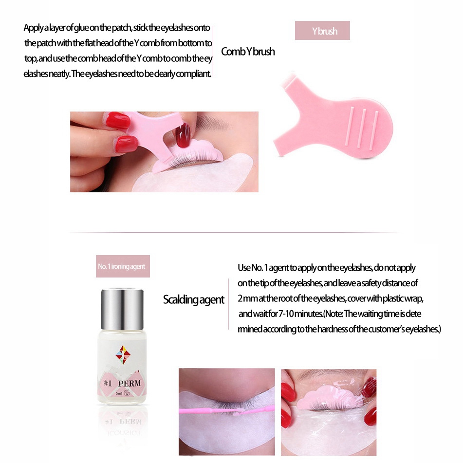 ชุดยกขนตาแบบเร็ว 8 ชิ้น/1 ชุด  - Lash Serum Growth บทวิจารณ์และราคา