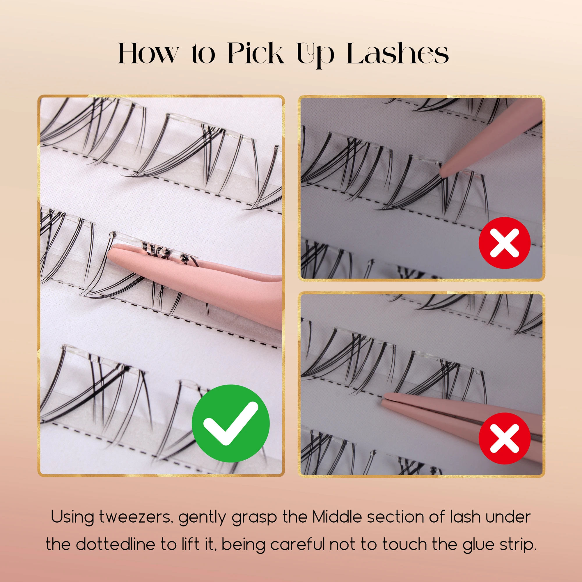 ขนตาล่างแบบไม่ต้องใช้กาว ดูเป็ - Eyelash Extension บทวิจารณ์และราคา
