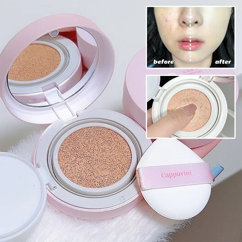 Cappuvini บีบีครีม Air Cushion - Concealer Full Coverage บทวิจารณ์และราคา