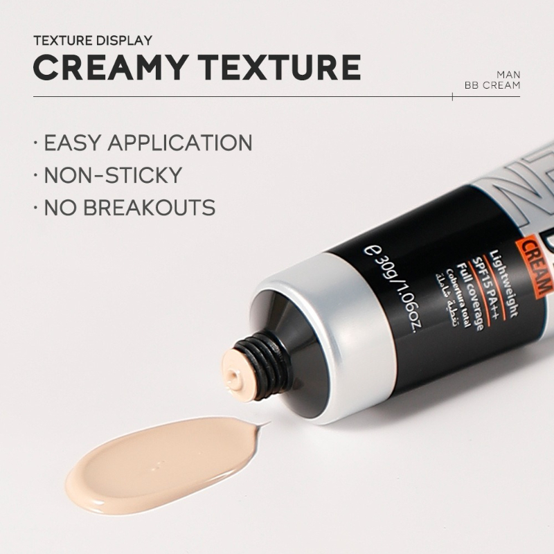 บีบีครีมสำหรับผู้ชาย SPF15 PA+ - Concealer Full Coverage บทวิจารณ์และราคา