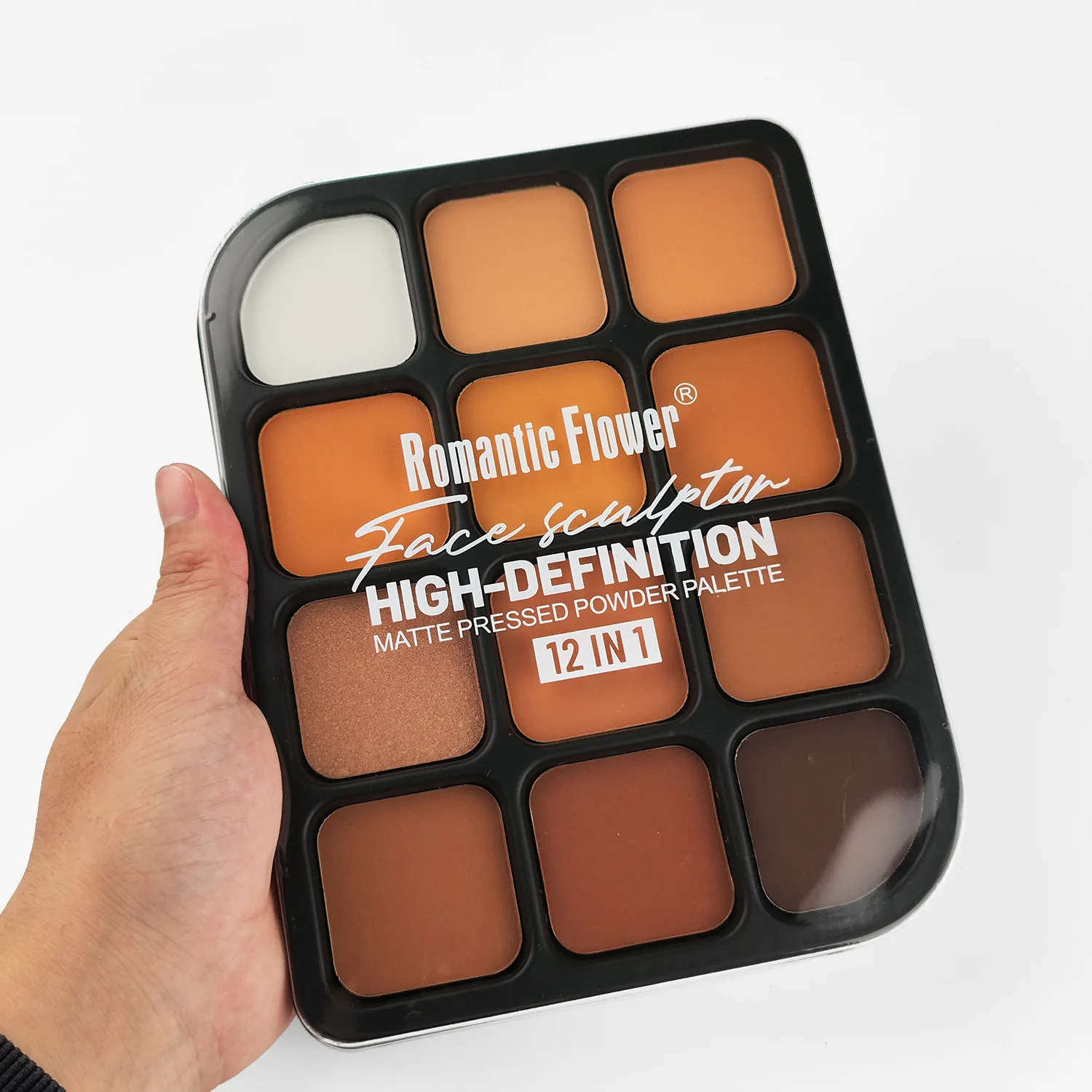 ผิวลึก 12 สี Matte Contour Pal - Concealer Full Coverage บทวิจารณ์และราคา