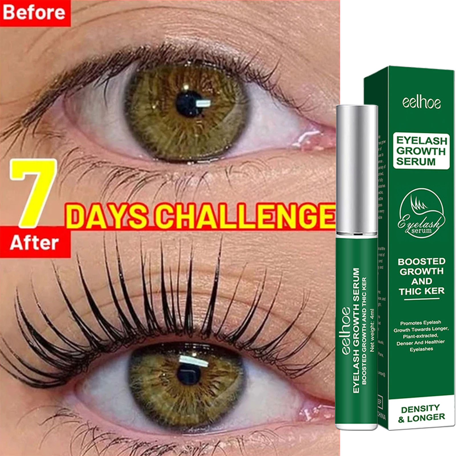 เซรั่มเจริญเติบโตของขนตาอย่างร - Lash Serum Growth บทวิจารณ์และราคา