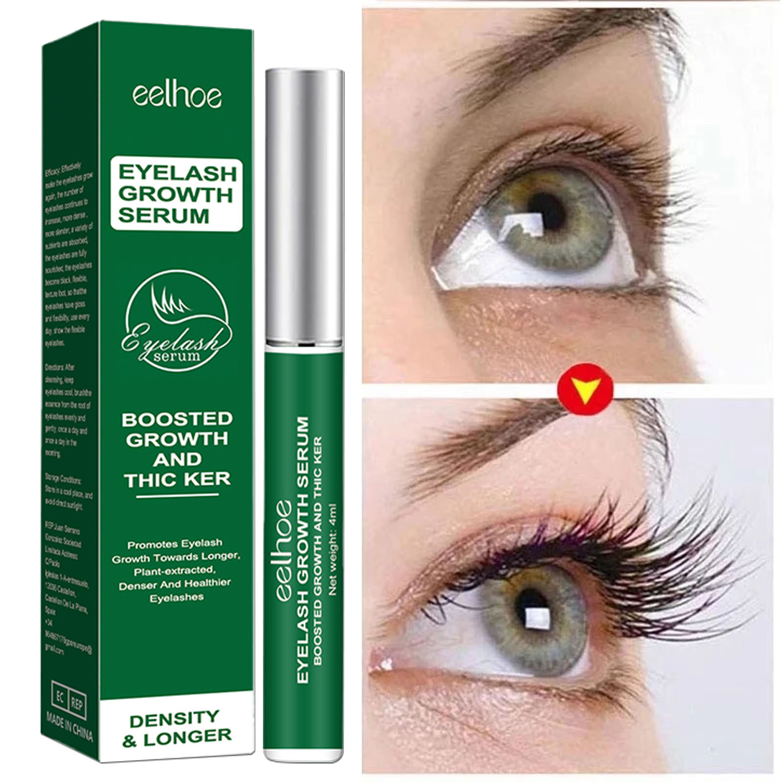 เซรั่มเจริญเติบโตของขนตาอย่างร - Lash Serum Growth บทวิจารณ์และราคา