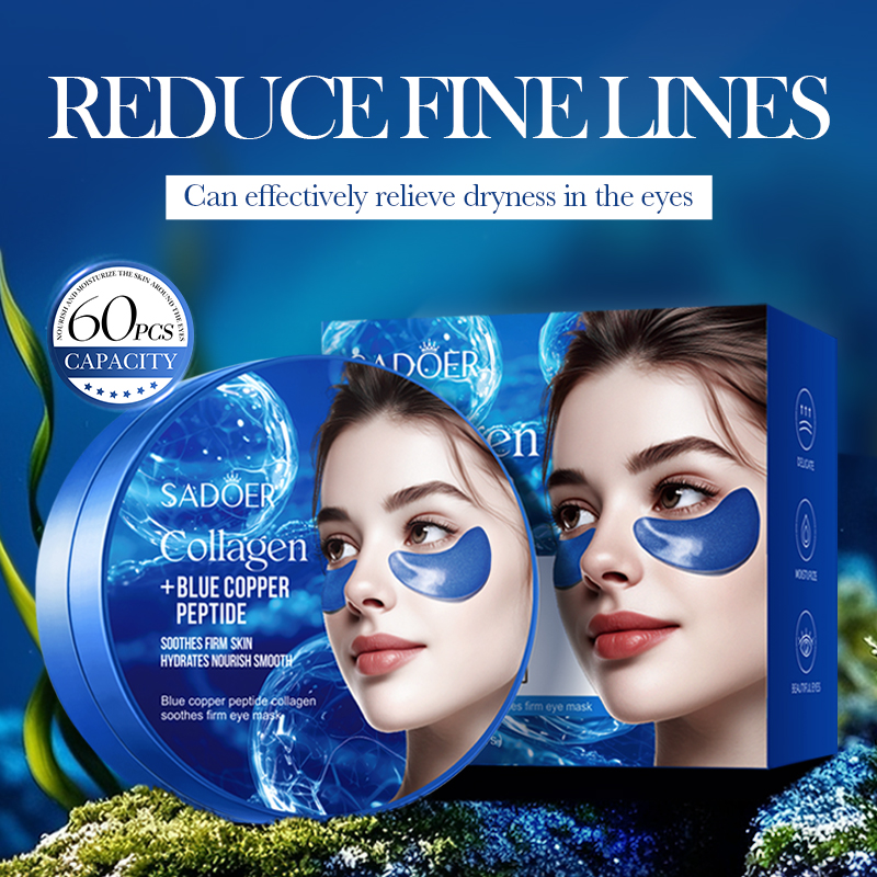 60pcs SADOER คาเฟอีนคริสตัล Co - Collagen Eye Patch บทวิจารณ์และราคา