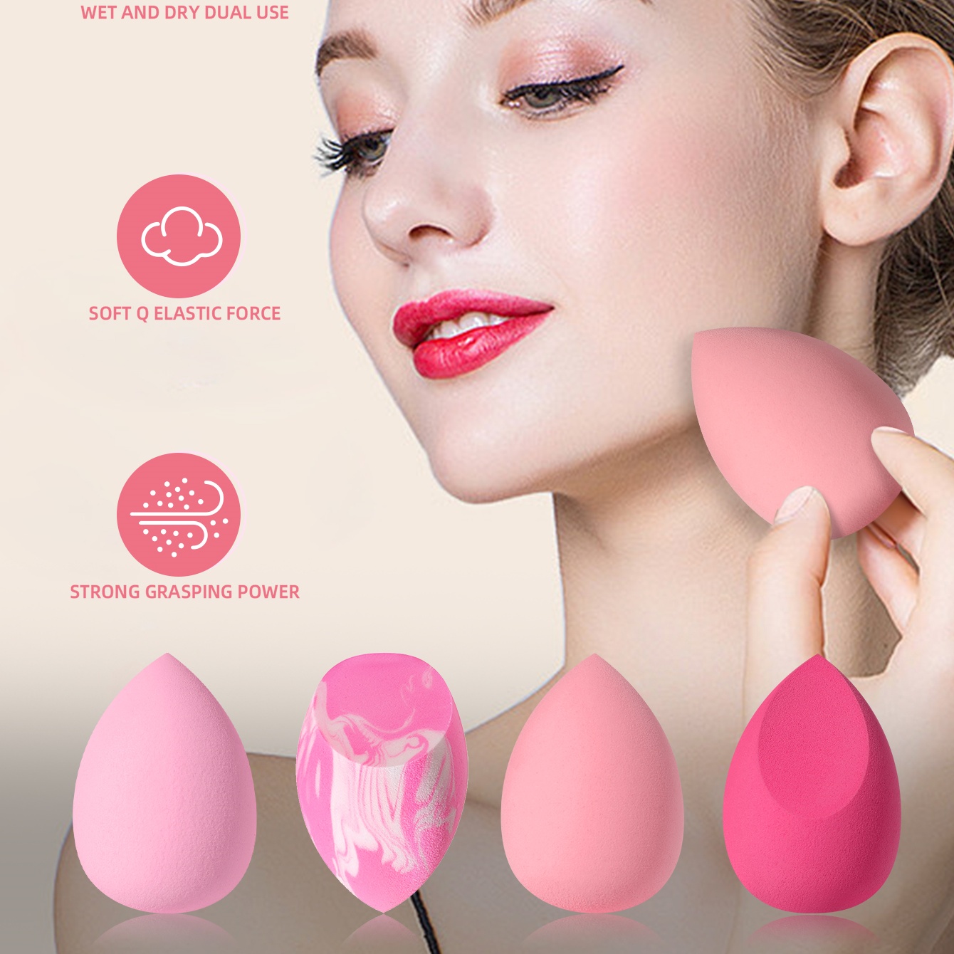 ชุดฟองน้ำแต่งหน้าและพัฟสีชมพู  - Beauty Blender In Makeup บทวิจารณ์และราคา