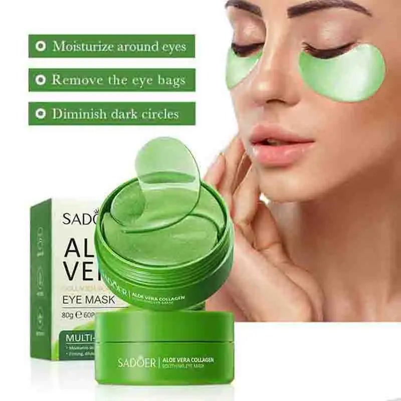 60pcs Aloe Vera Collagen Eye M - Collagen Eye Patch บทวิจารณ์และราคา