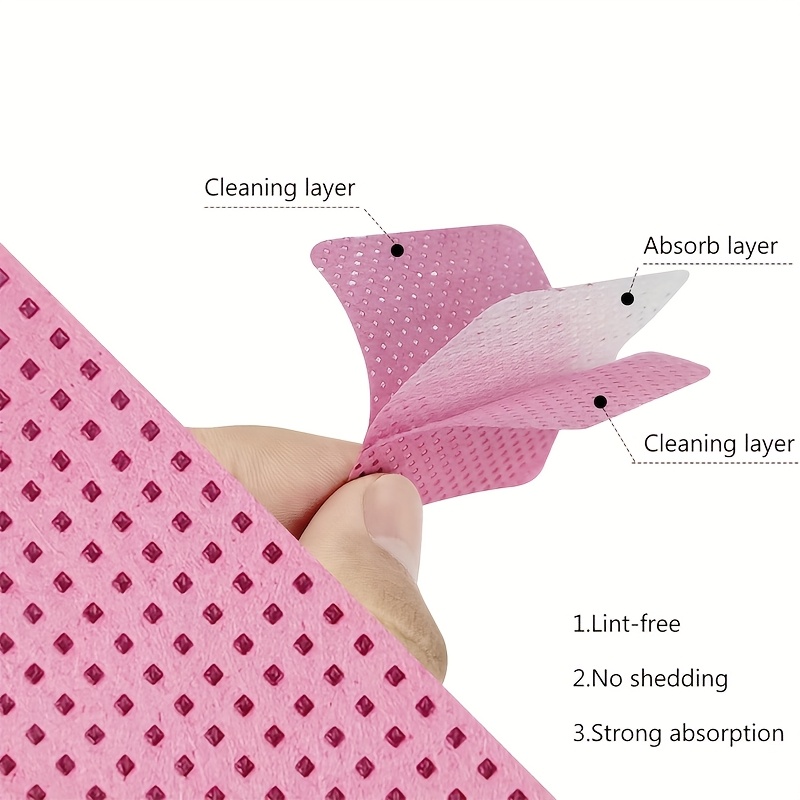 ผ้าเช็ดทำความสะอาดเล็บแบบไม่เป - Eyelash Extension บทวิจารณ์และราคา
