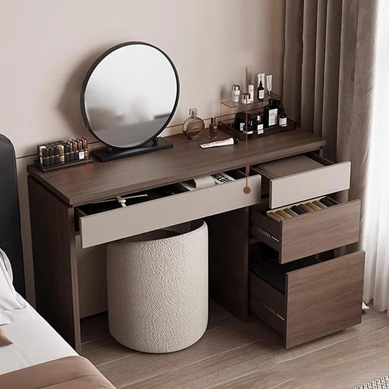 โต๊ะเครื่องแป้งไม้ ชั้นวางของ  - Makeup Beauty Lounge บทวิจารณ์และราคา