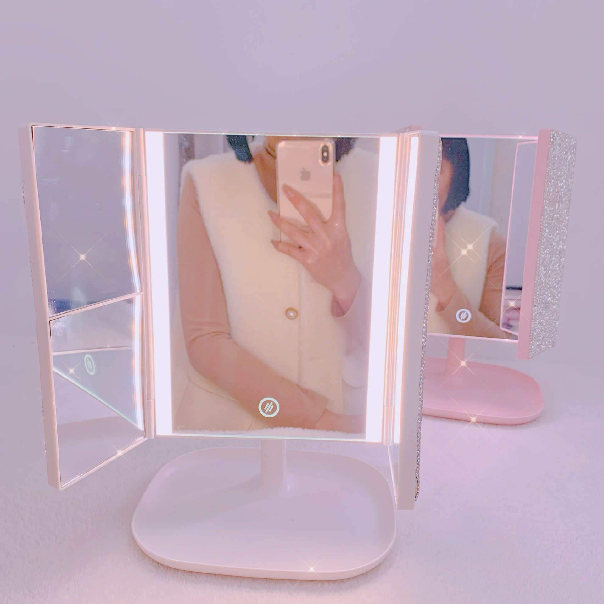 Trifold LED แต่งหน้ากระจกไฟควา - Beauty Forever Makeup บทวิจารณ์และราคา