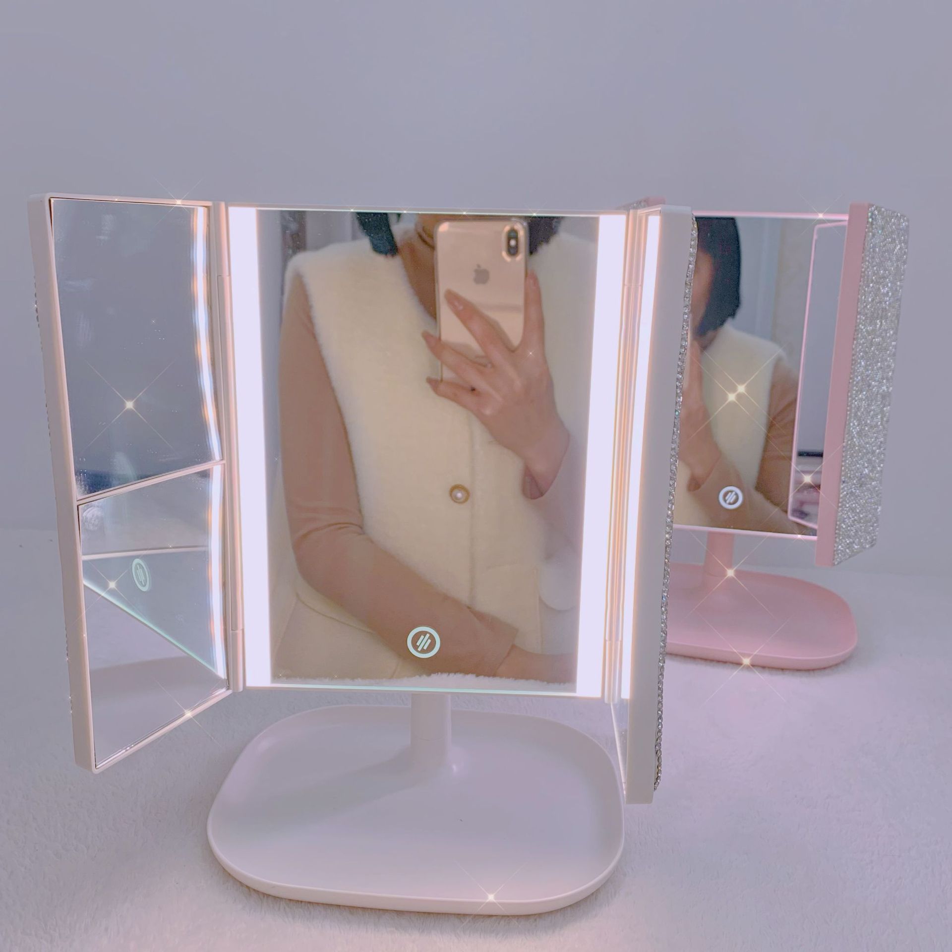 Trifold LED แต่งหน้ากระจกไฟควา - Beauty Forever Makeup บทวิจารณ์และราคา